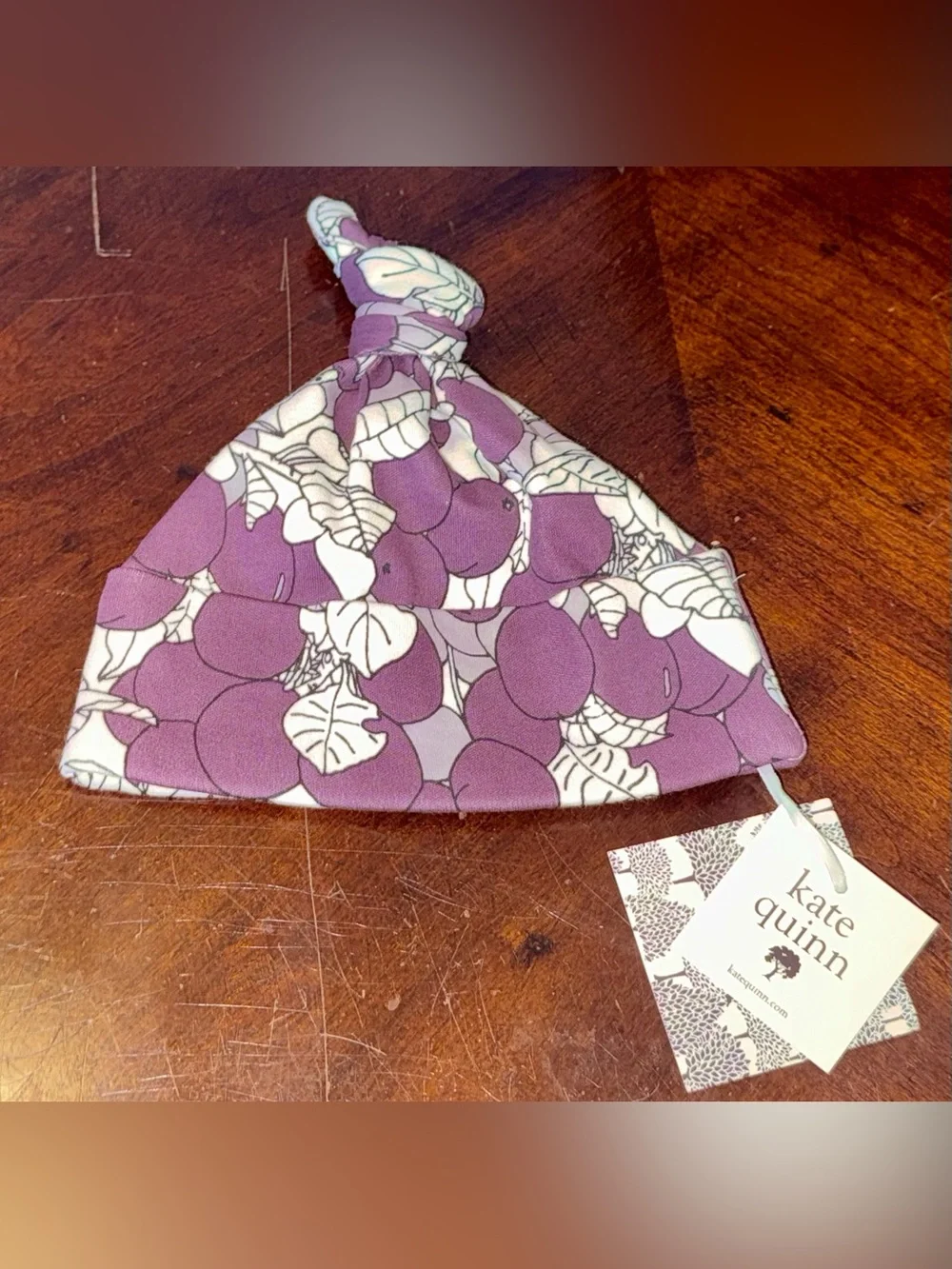 Kate Quinn Organic Cotton Baby Knot Hat 6–12 Months | NWT